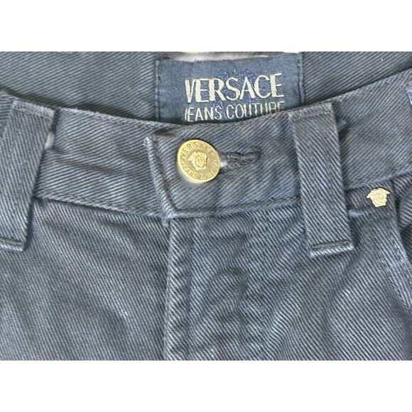 Versace Jeans Couture Women’s Straight-Leg Jeans Dark Blue 28x27 - Picture 9 of 16